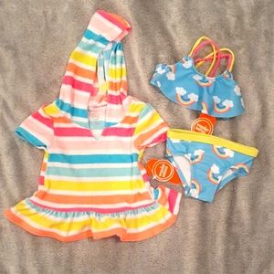 Baby Girl Bikini w/Coverup